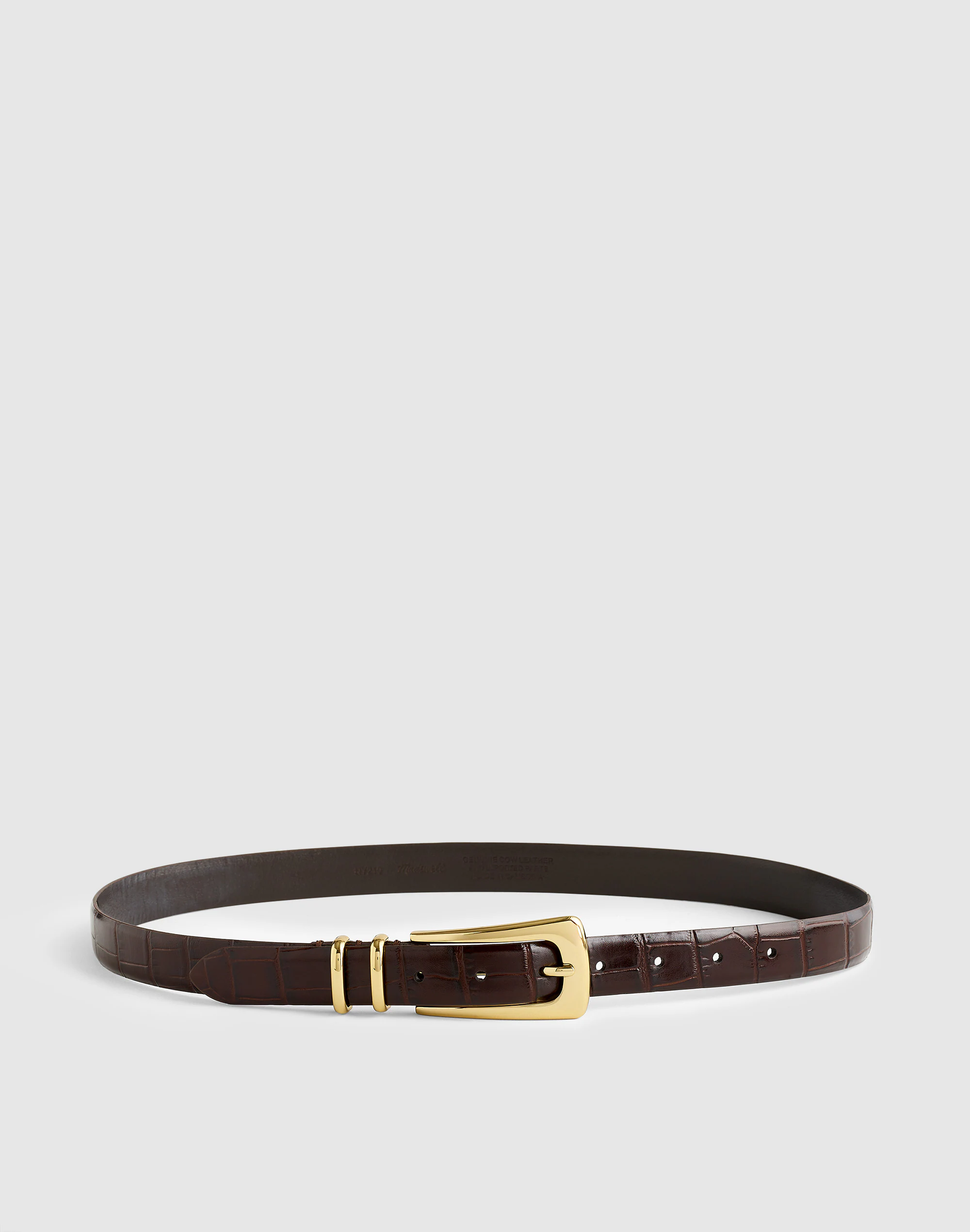 Elongated-Buckle Belt