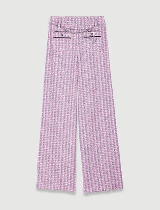 224patri Wide-Leg Tweed Trousers