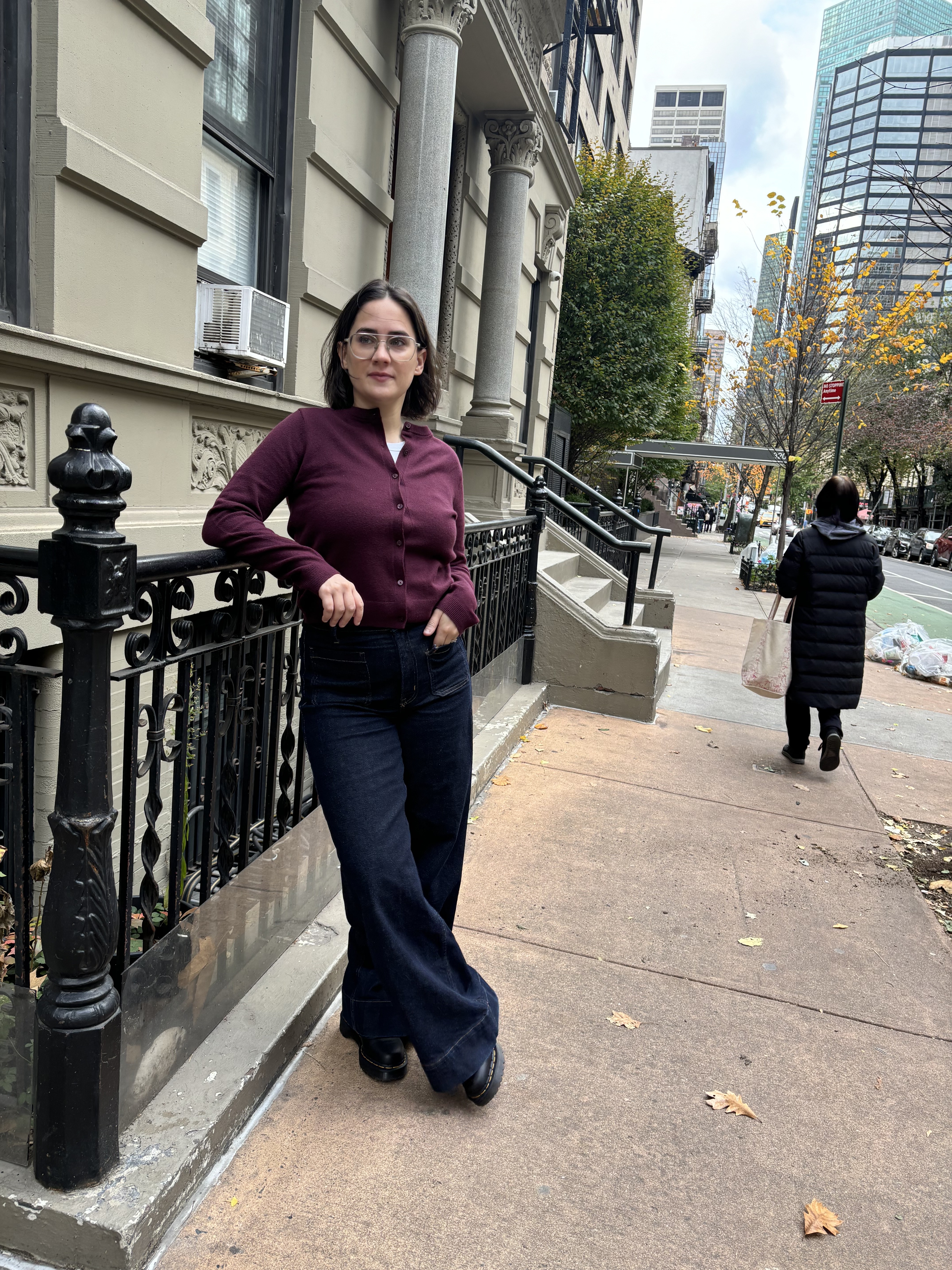 Julia Marzovilla tests the CashSoft Crop Cardigan