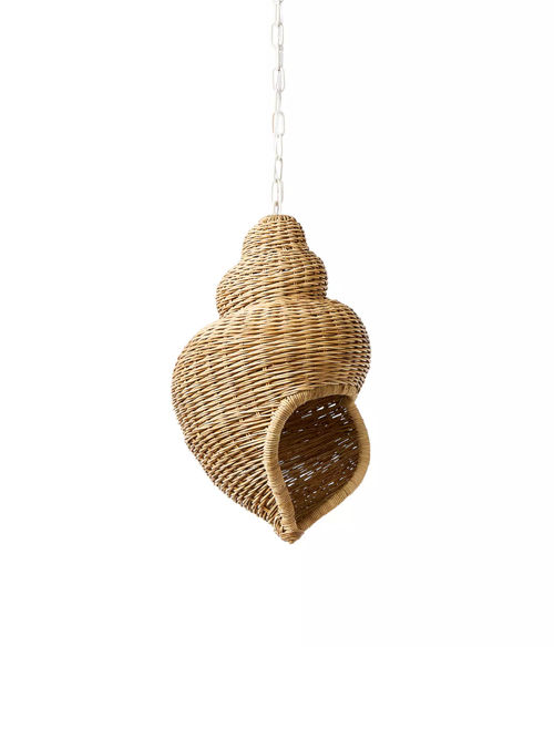 Rattan Shell Pendant
