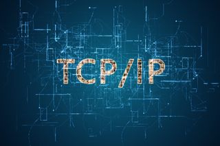 TCP/IP on a blue background