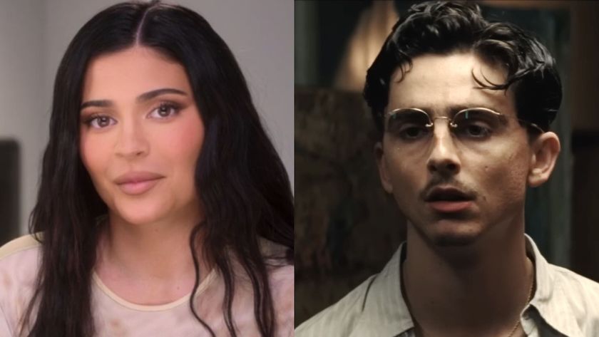 From left to right: Kylie Jenner in The Kardashians and Timothee Chalamet in Marty Supreme.