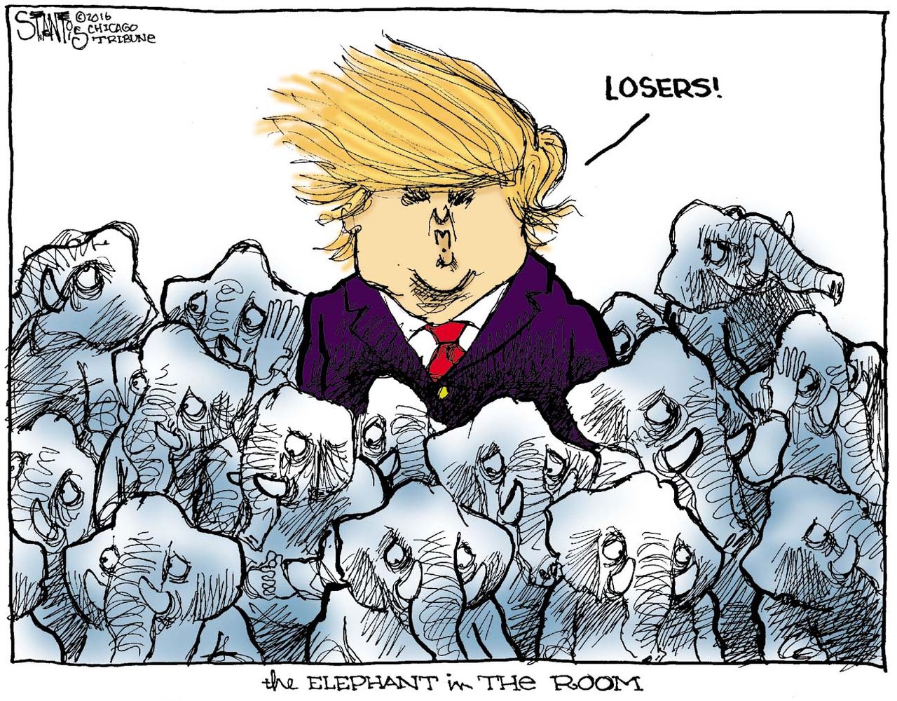 Editorial Cartoon U.S. Trump Republicans