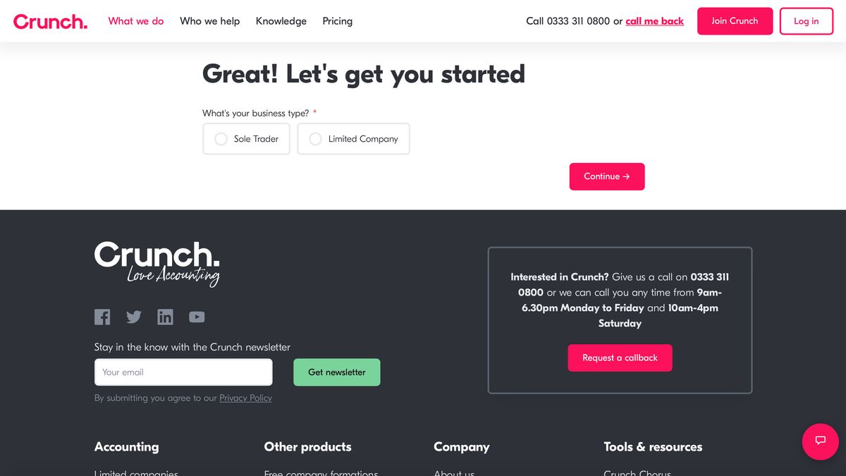 Crunch Free accounting TechRadar