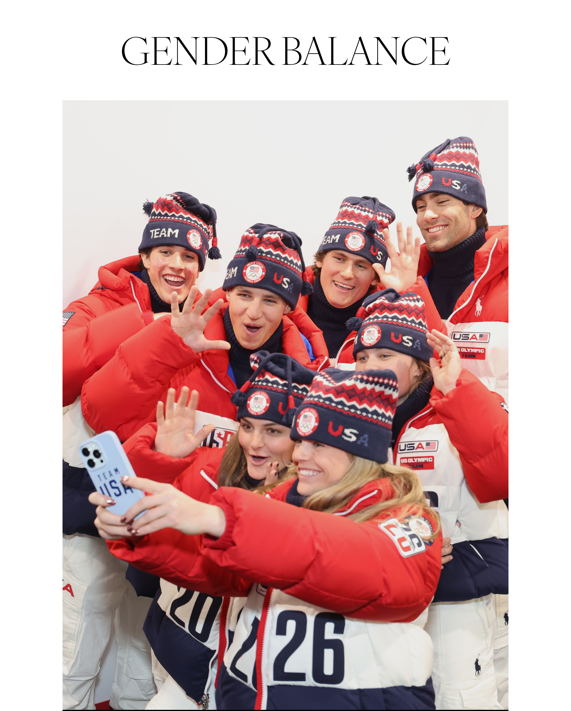 MILAN, ITALY - JANUARY 31: U.S. Olympians Avery Krumme, Rell Harwood, Marin Hamill, Grace Henderson, Mac Forehand, Konnor Ralph, Alex Hall and Troy Podmilsak attend the Team United States Welcome Experience at the Milan-Cortina 2026 Olympics on January 31, 2026 in Milan, Italy.