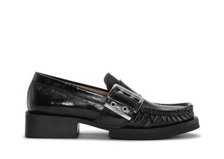 GANNI, Black Feminine Buckle Loafers