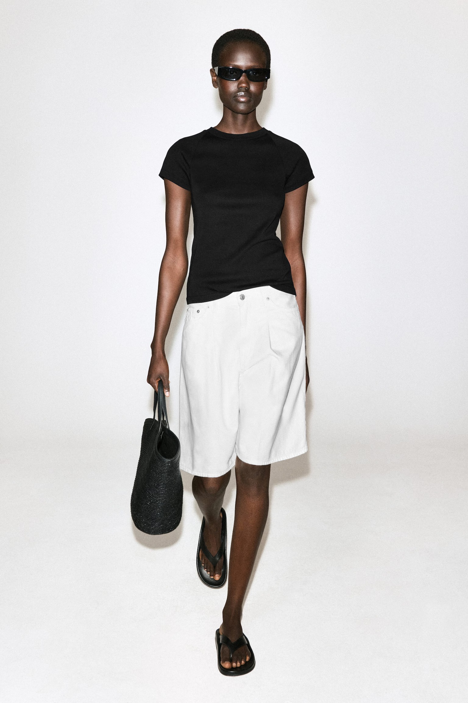 COS, Wide-Leg Denim Shorts