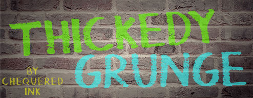 Free graffiti fonts: Thickedy Grunge