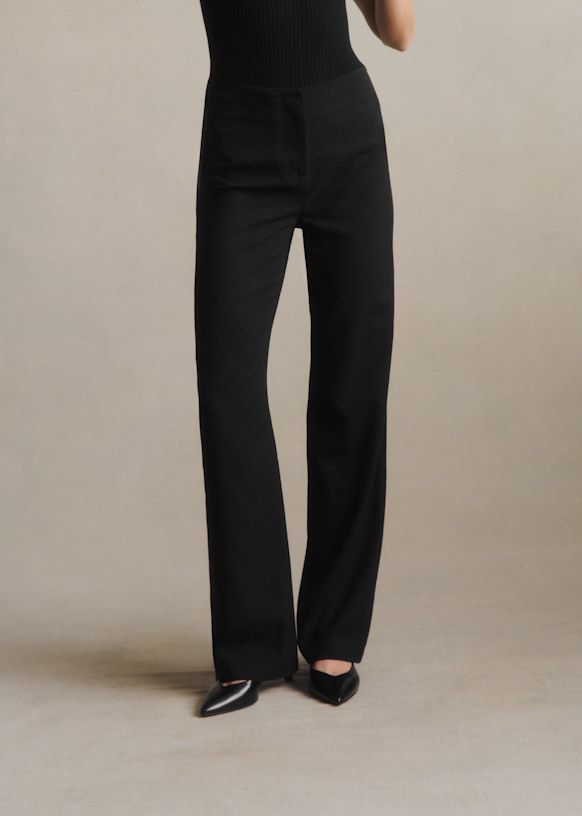 Lisandro Pant - Black - Viscose Ecovero™ Lenzing™ - Sézane