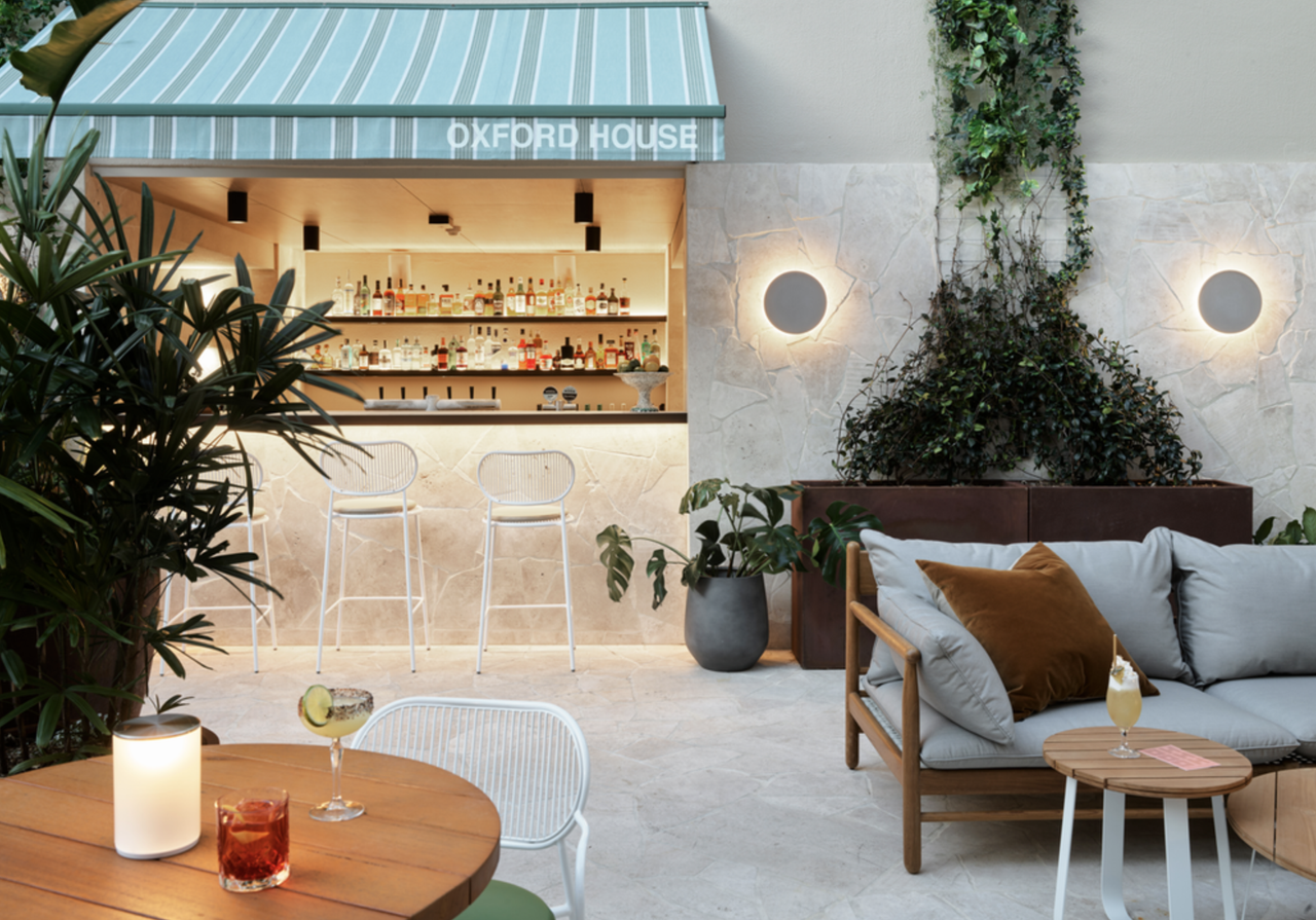 The pool bar at Oxford House boutique hotel in Sydney