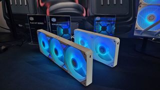 The Cooler Master Sickleflow Edge single frame fans in 360mm and 240mm sizes at CES 2025