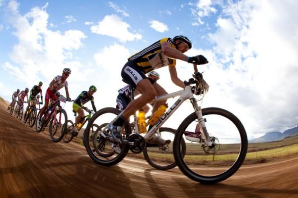 Karl Platt during stage seven of the 2010 Absa Cape Epic Mountain Bike stage race held in and around Oak Valley in the Western Cape, South Africa.
