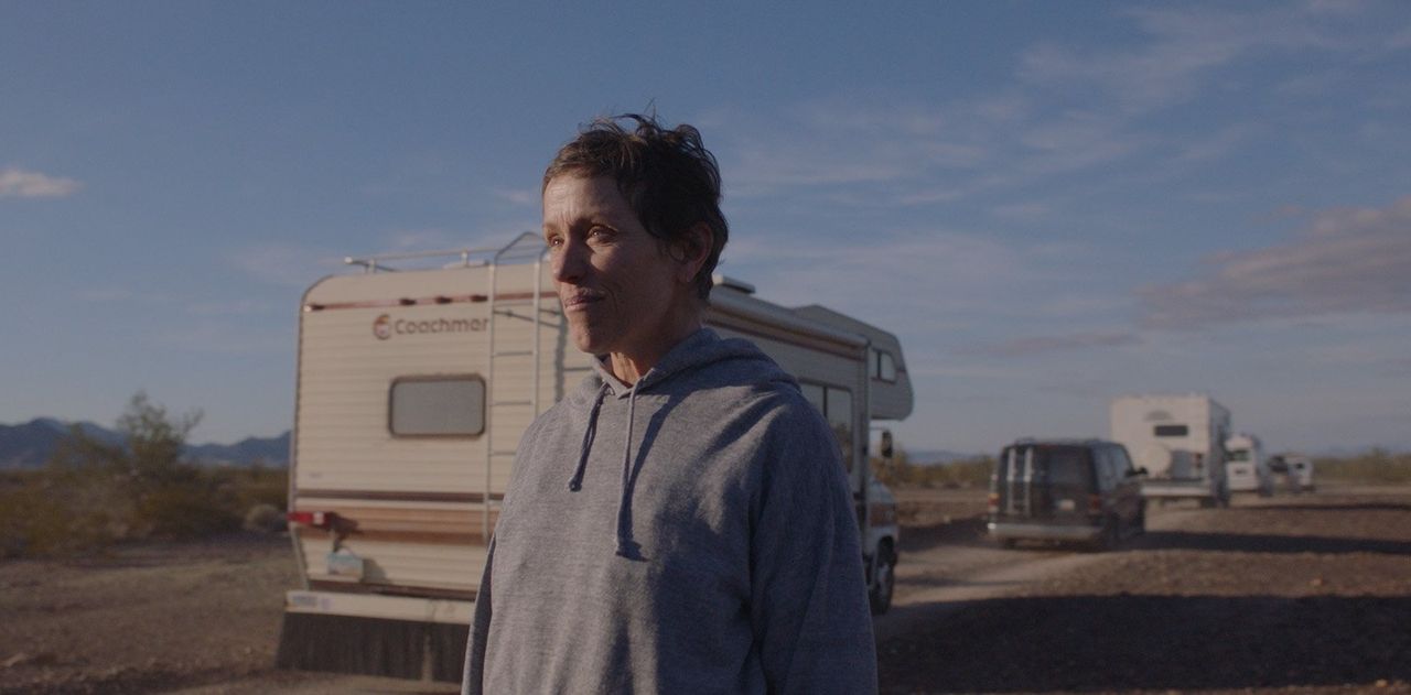 Frances McDormand in the film NOMADLAND.