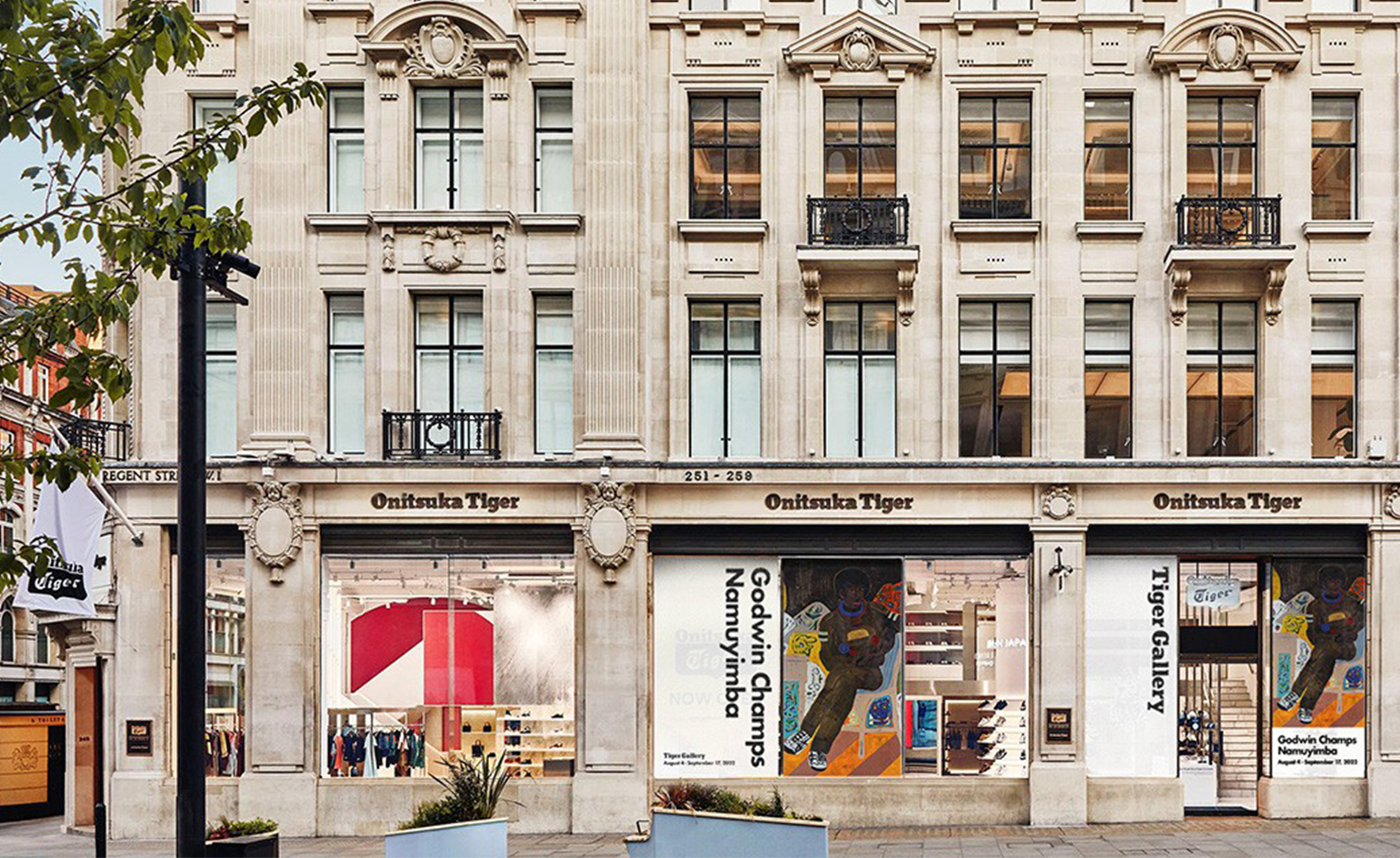 Onitsuka Tiger London store as seen from outside