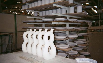 Pottery in a factory