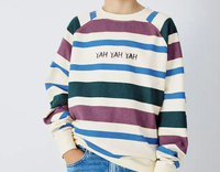 Kids' Yah Printed Stripe Long Sleeve T-Shirt, £16.00 - £18.00 | John Lewis