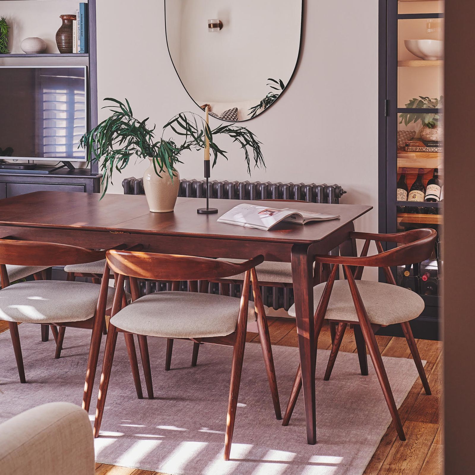 The dark wood interior trend is a vintage lover's dream | Ideal Home