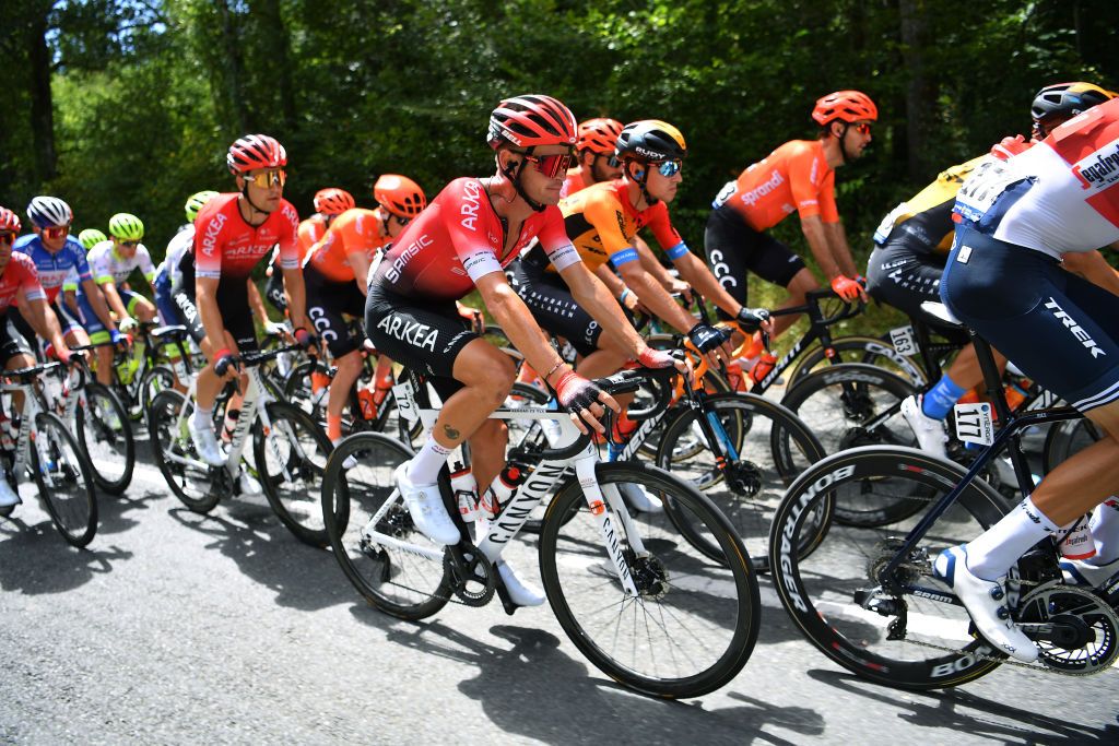 Maxime Bouet – pictured on stage 2 of the 2020 Route d’Occitanie – has signed a contract extension with Arkéa-Samsic that will keep him at the French ProTeam until at least the end of 2021