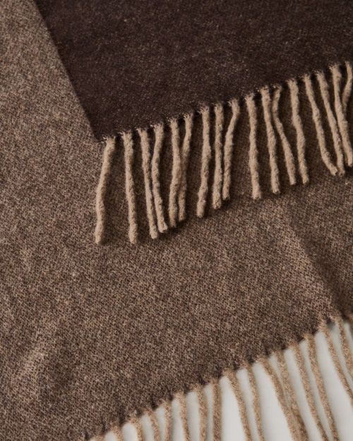 100% Cashmere Two-Tone Blanket