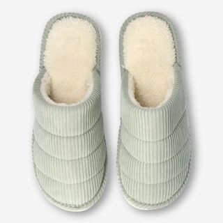 Sage green slippers