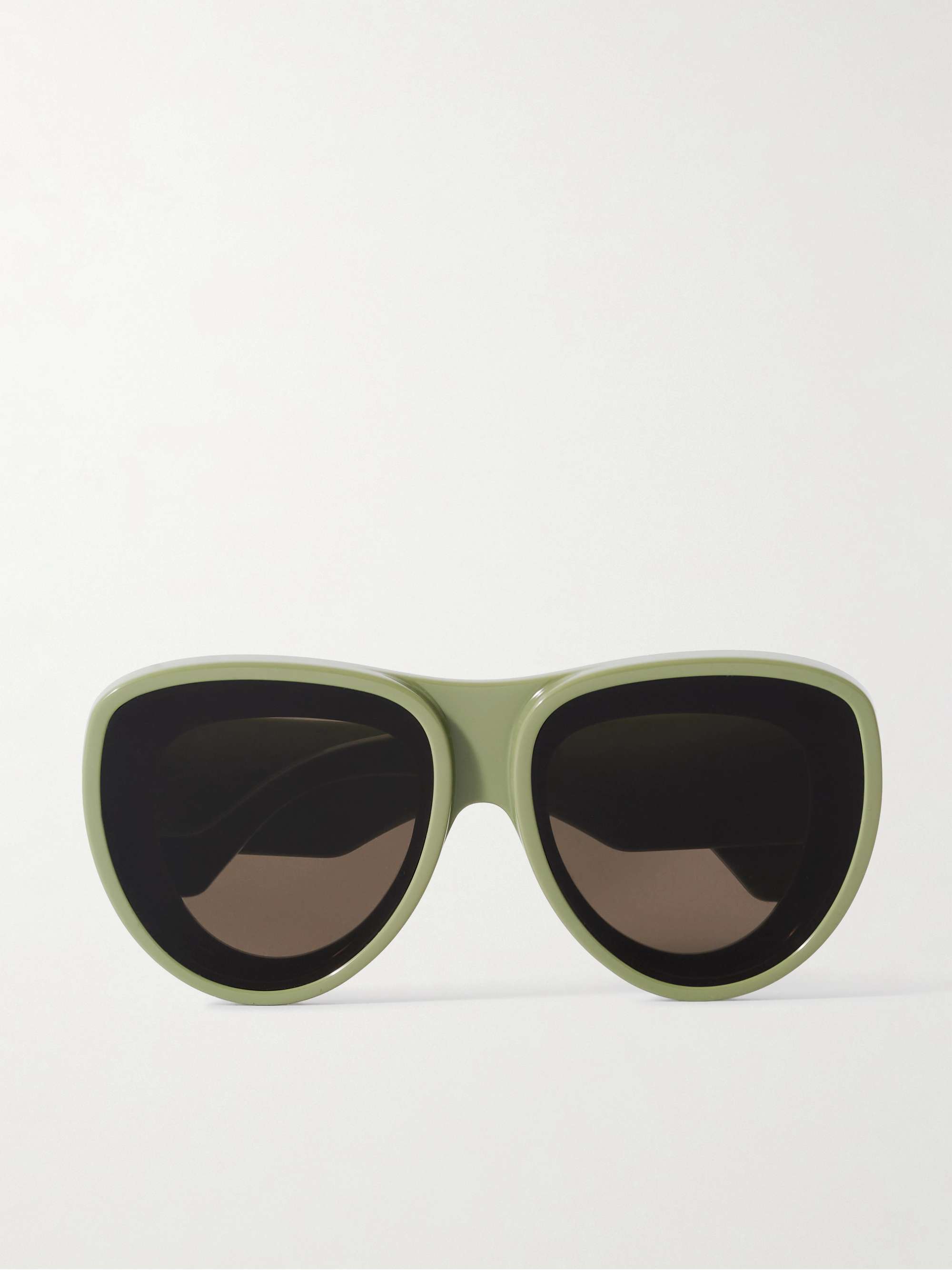 + Paula's Ibiza Oversized Aviator-Style Acetate Sunglasses