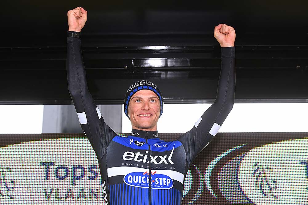 Marcel Kittel (Etixx-QuickStep) on the podium