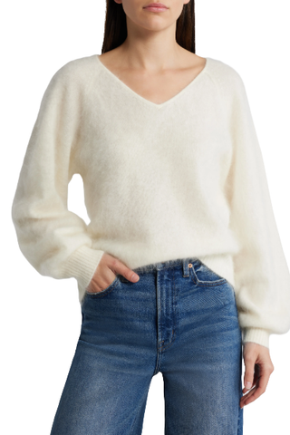 Paige Opaline Cashmere V-Neck Sweater (Was $379) 