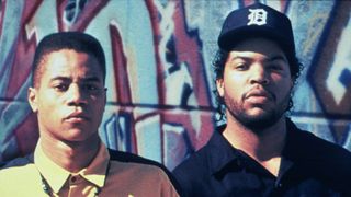 (L, R) Cuba Gooding Jr and Ice Cube in Boyz n the Hood