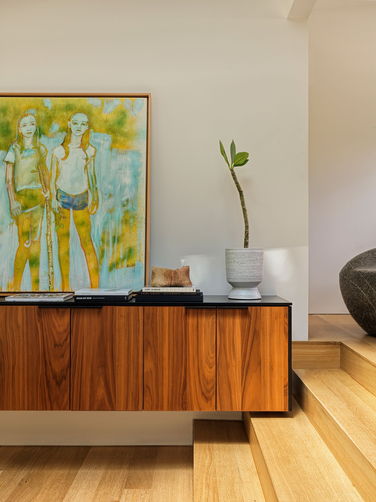 Bespoke furniture is used throughout