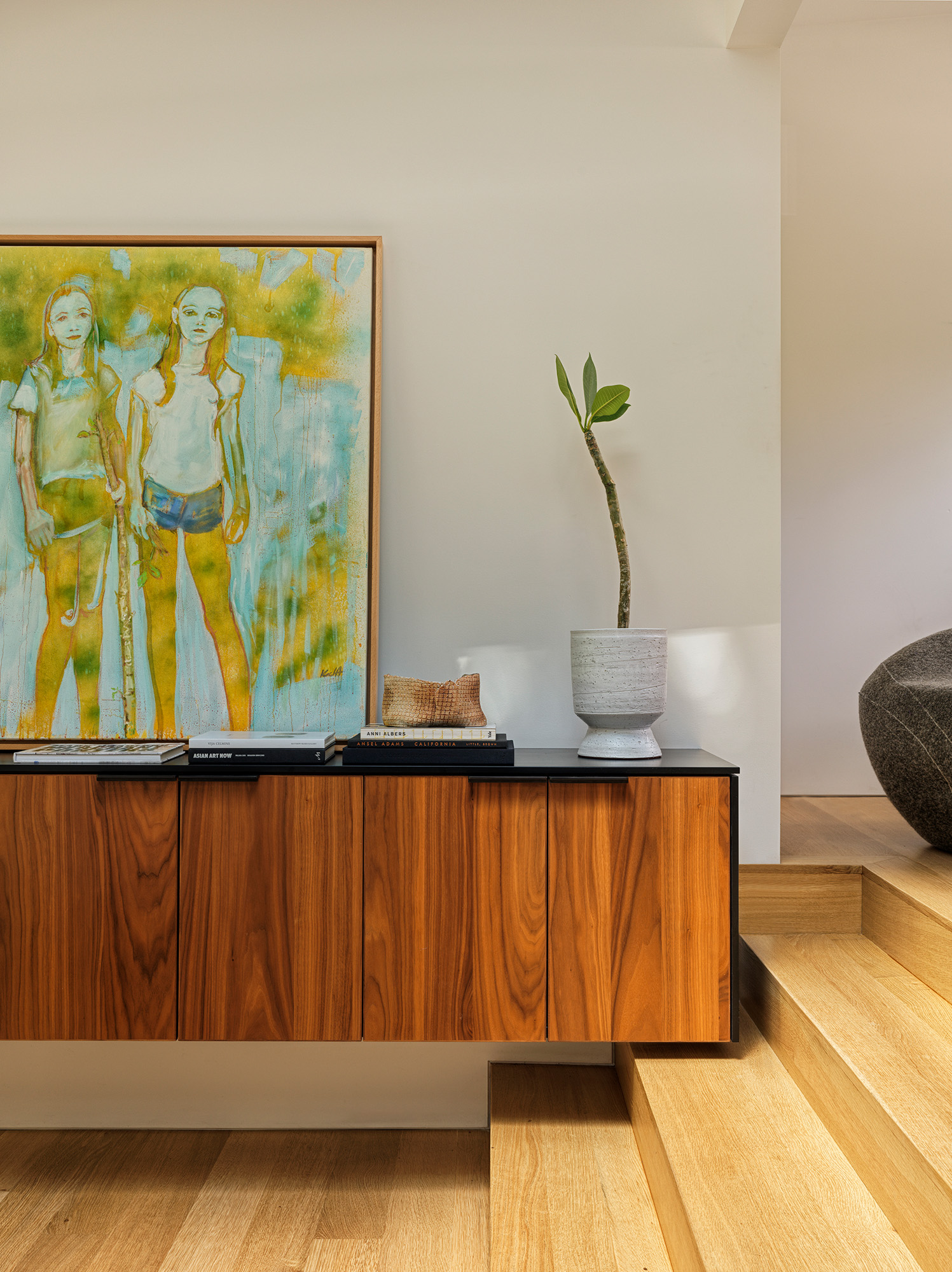 Bespoke furniture is used throughout