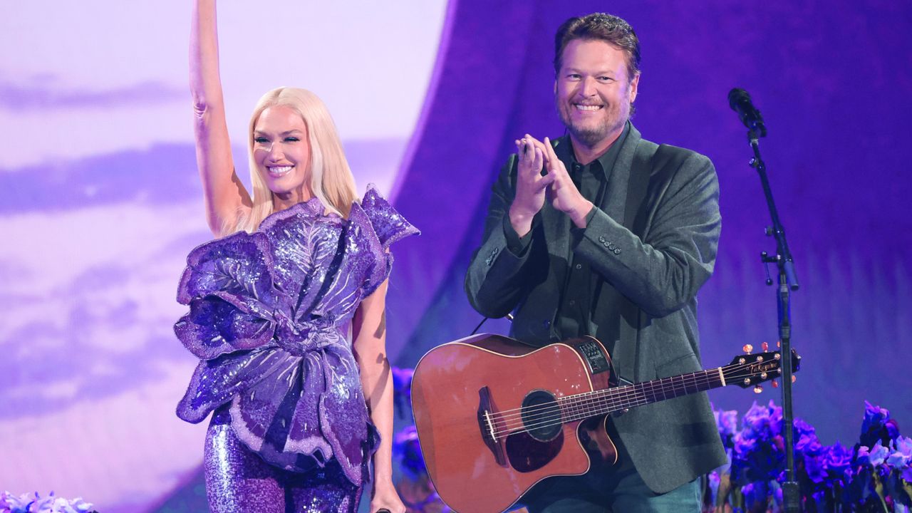 Gwen Stefani and Blake Shelton perform at the 59th Academy of Country Music Awards from Ford Center at The Star on May 16, 2024 in Frisco, Texas.