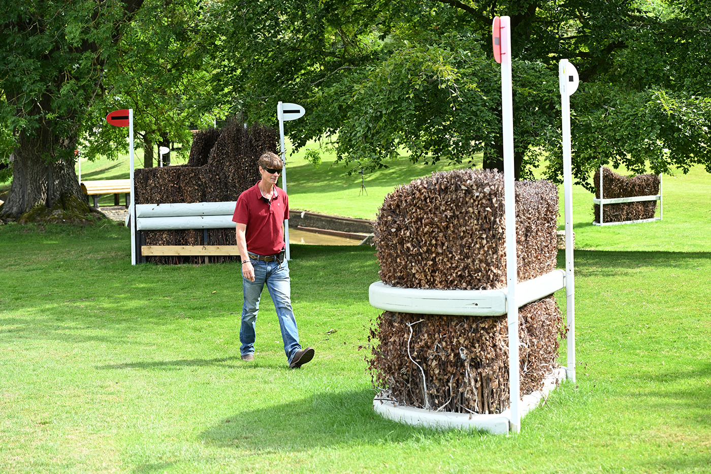 Burghley Horse Trials cross-country course fence 11abc