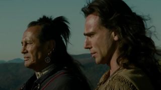 Russell Means and Daniel Day-Lewis in The Last of the Mohicans