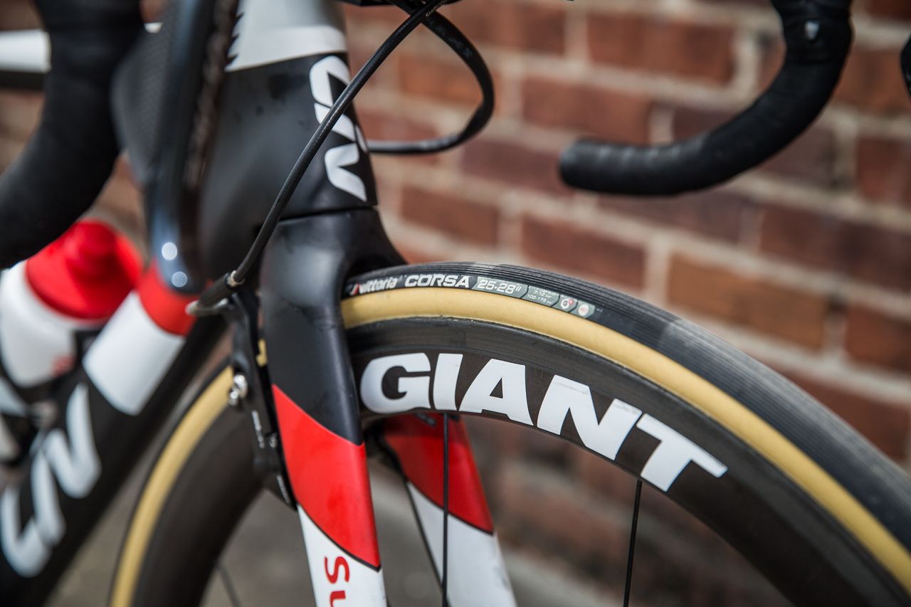 Vittoria Corsa tyres on Coryn Rivera's Liv Envie