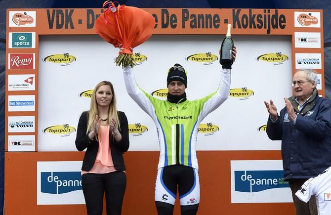 Peter Sagan (Cannondale) on the podium