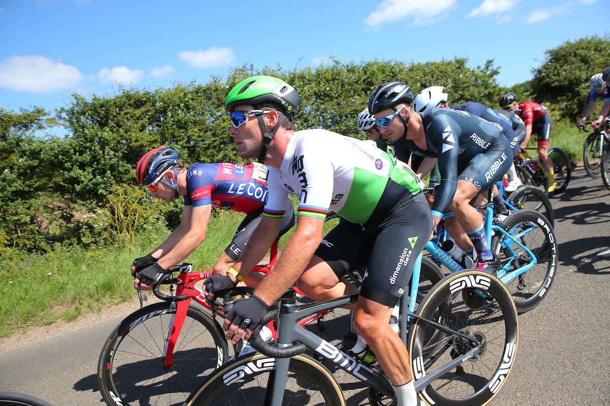 Mark Cavendish wasn't in the thick of the action