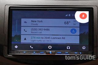 Google's voice control on Android Auto. Credit: Jeremy Lips/Tom's Guide