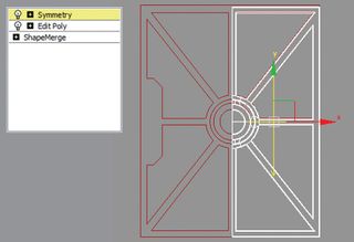 Use the Symmetry tool to quickly build objects