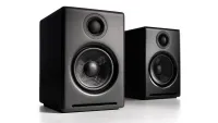 Audioengine A2+ computer speakers on white background