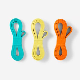 Decathlon resistance bands in three weights