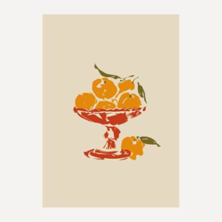 Glassette Channel Orange Print by Grace Percival