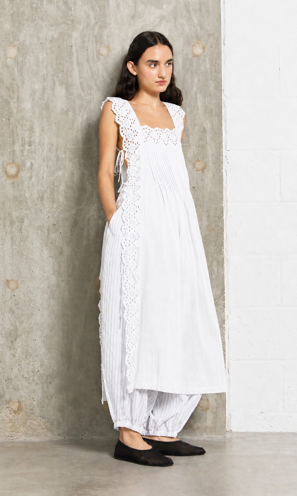 Vintage Lace Dress - White