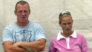 Zara Phillips, daughter of Princess Anne, waches the show with her boyfriend, Mike Tindall
