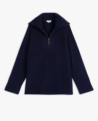 Women's Cashmere Wool Half-Zip Jumper