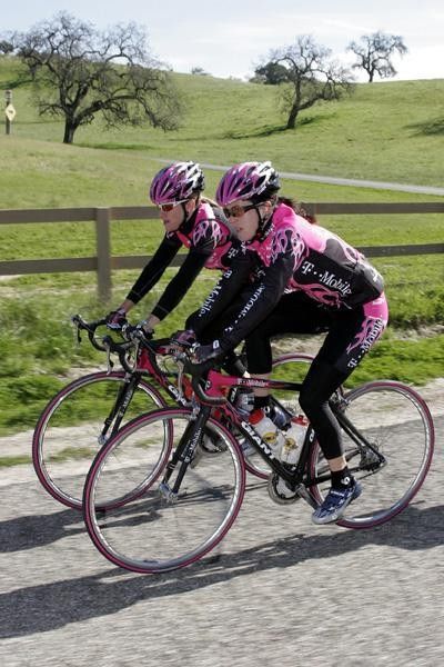 Kimberly Bruckner and Kristin Armstrong.
