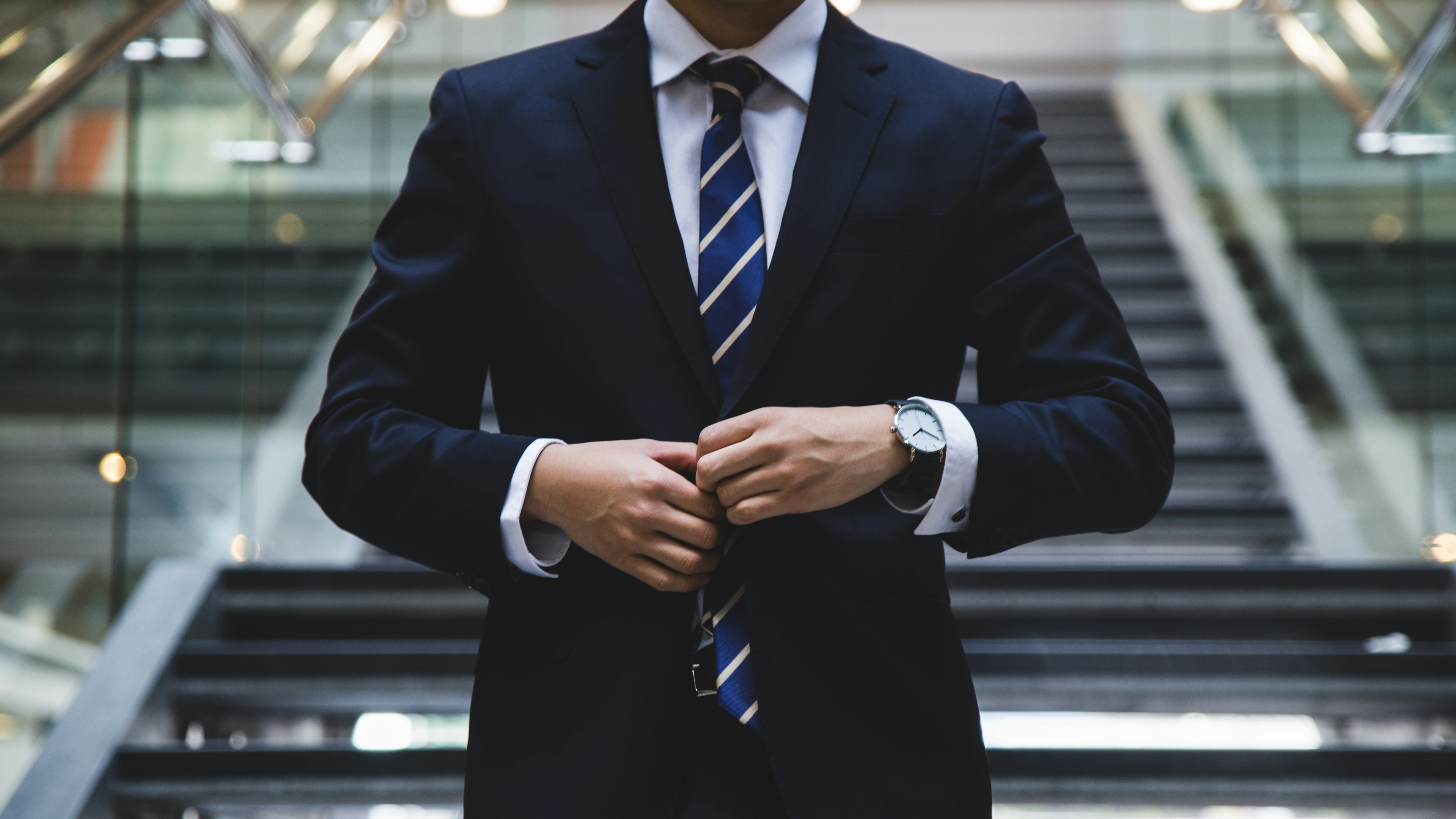 man in suit ready for an interview
