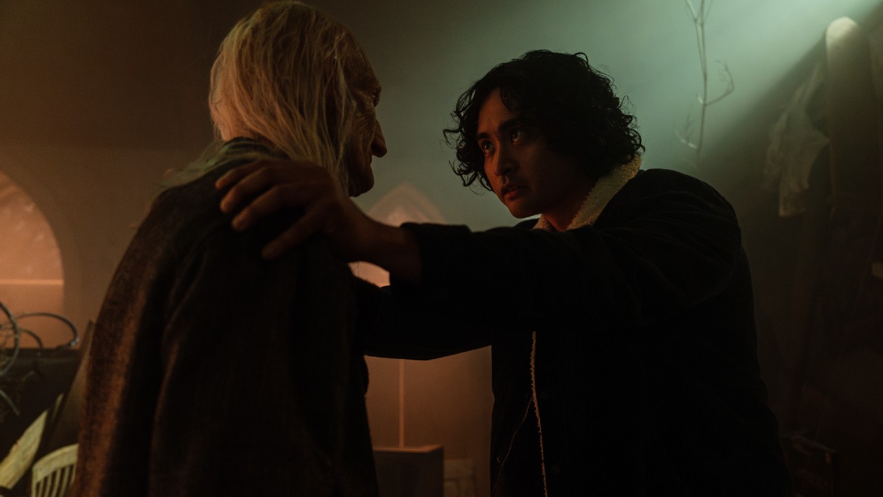 Kristian Ventura talking to White Eyes on School Spirits.