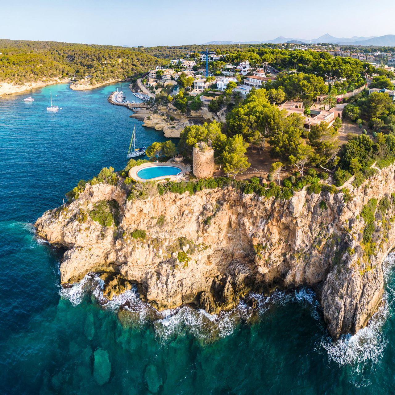 Cala Portals Vells in Mallorca showcases the natural beauty of the Balearic Islands.