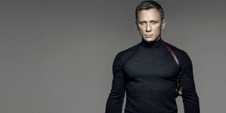 Spectre James Bond black turtleneck wearing holster