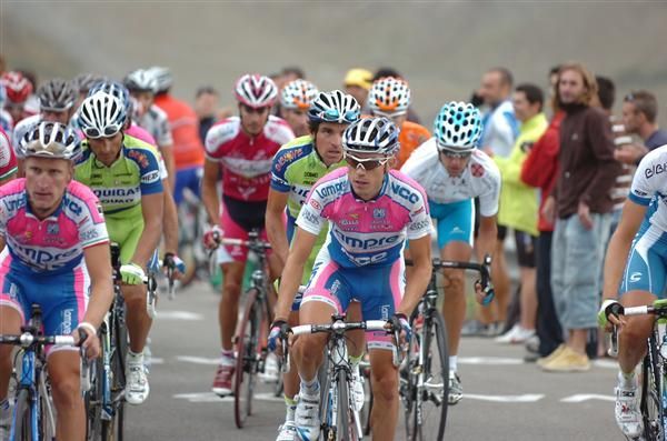 Damiano Cunego (Lampre-NGC) rides on stage 13 of the the Vuelta